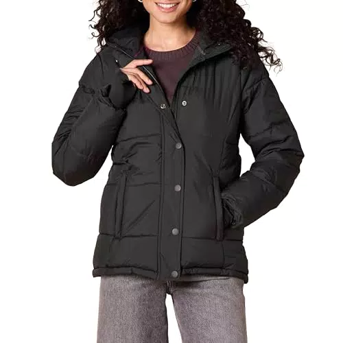 Amazon Essentials Piumino con Cappuccio a Maniche Lunghe Pesante Donna