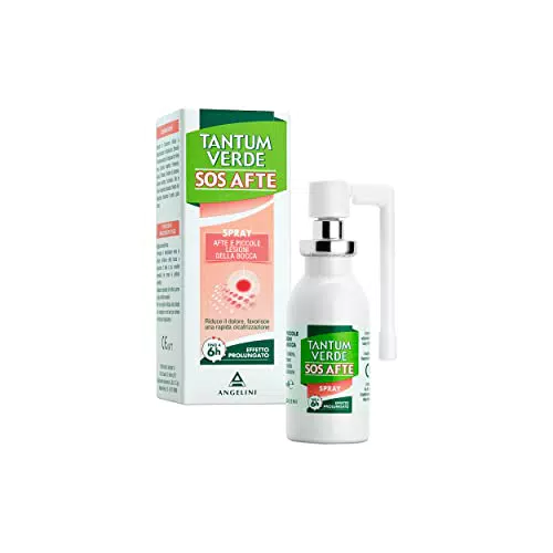 Angelini Tantum Verde SOS Afte Spray 20 ml - Sollievo per Afte e Irritazioni