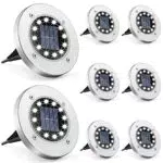 Anmossi Lampade Solari da Giardino, LED Esterno IP65 Impermeabile per Prato e Paesaggio
