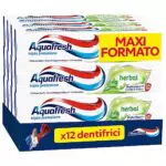 Aquafresh Dentifricio Tripla Protezione Herbal per Gengive Sane e Alito Fresco