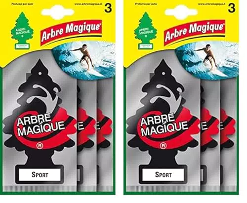 Arbre Magique Profumatore Auto Fragranza Sport Intensa Durata Fino a 7 Settimane