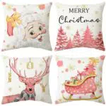 ARNTY Federe Cuscini Divano Natalizie Decorative 45x45 cm