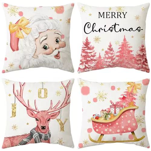 ARNTY Federe Cuscini Divano Natalizie Decorative 45x45 cm
