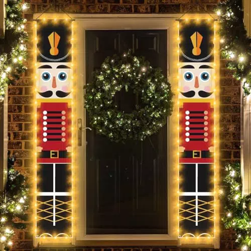Auniq Stendardi Natalizi per Esterni con Luce LED - Decorazioni per Feste
