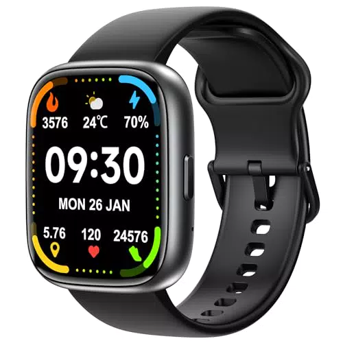 Bambooinn IDW26 Smartwatch Fitness con Chiamata Bluetooth e Cardiofrequenzimetro