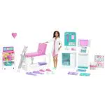 Barbie Clinica con Bambola Dottoressa e Accessori - Giocattolo per Bambini 3+ Anni