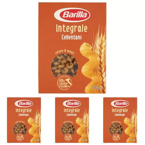 Barilla Cellentani Integrali - Pasta Corta 100% Italiana, Ricca di Fibre