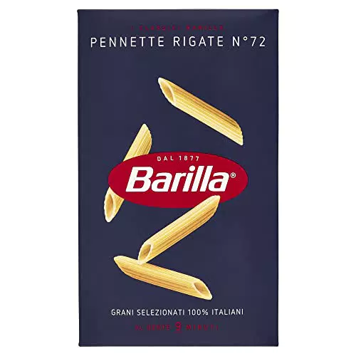 Barilla Pasta Pennette Rigate N. 72, Pasta Corta di Semola di Grano Duro 100% Italiano
