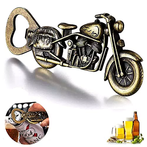 BESSIKON Apribottiglie per moto in bronzo vintage - Regalo originale per uomini