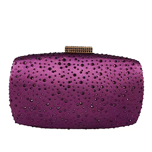 Boutique De FGG Pochette e Clutch da Sera con Strass e Cristalli per Donne