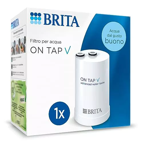 BRITA Filtro Acqua Rubinetto ON TAP V - Riduce Cloro, PFAS e Metalli