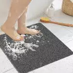 BWBIKE Tappetini da Doccia Antiscivolo in Luffa per Bagno e Superfici Bagnate