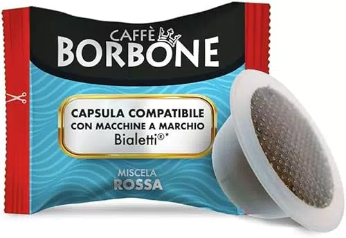 Caffè Borbone Miscela Rossa Capsule Compatibili per Macchine Bialetti