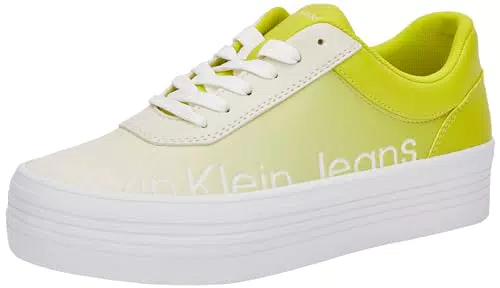 Calvin Klein Jeans Bold Vulc FLATF Low Lth - Sneaker Vulcanizzate Donna