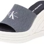 Calvin Klein Jeans Espadrillas Donna Wedge Slide in Tela