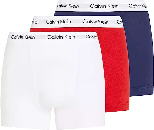 Calvin Klein 3p Trunk Boxer, Black/White/Grey Heather