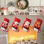 Calze Natalizie da Appendere - Decorazioni per Caminetti e Alberi di Natale