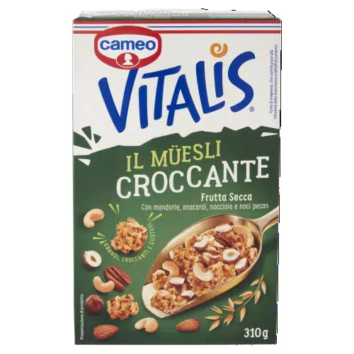Cameo Vitalis Muesli Croccante con Frutta Secca e Fiocchi Integrali di Avena