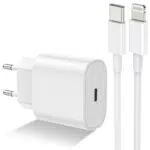 Apple Caricatore Originale MFi 20W Rapido USB-C per iPhone e iPad
