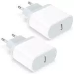 Lynban Caricatore USB C 20W Rapido per iPhone 16/15/14/13/12/11/SE/XS/XR/8