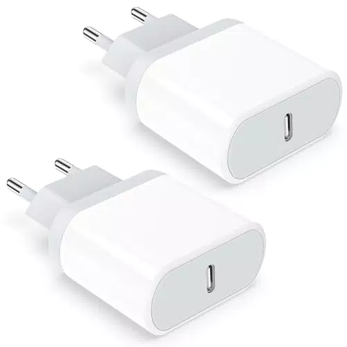 Lynban Caricatore USB C 20W Rapido per iPhone 16/15/14/13/12/11/SE/XS/XR/8