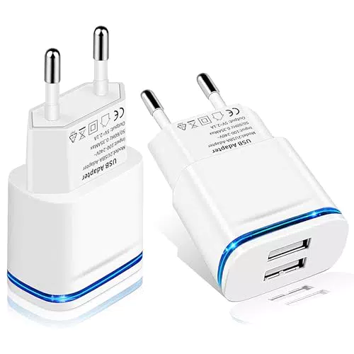 Apple Caricatore USB 5V 2.1A per iPhone, iPad, Galaxy e dispositivi Android