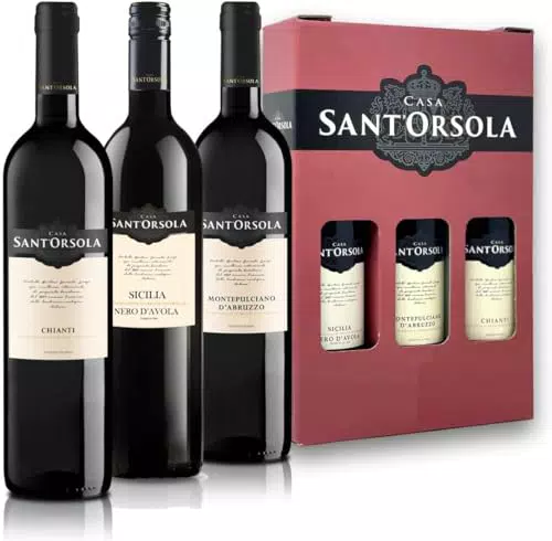 Casa Sant'Orsola - Confezione Regalo Vini Rossi Chianti DOCG, Montepulciano, Nero d'Avola
