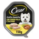Cesar Cibo per Cane Ricette Classiche con Pollo e Tacchino