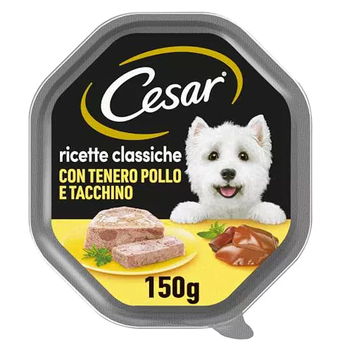 Cesar Cibo per Cane Ricette Classiche con Pollo e Tacchino