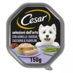 Cesar Cibo Umido per Cane con Agnello e Tacchino in Gelatina