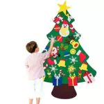 Chensensor Albero di Natale in Feltro con Accessori per Decorazioni Natalizie