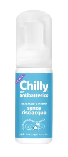 Chilly Detergente Intimo Antibatterico Senza Risciacquo in Mousse pH5