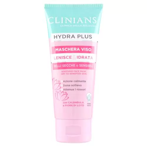Clinians Hydra Plus Maschera Viso Lenitiva - Dermatologicamente Testato