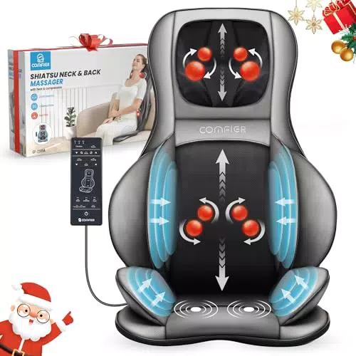 Comfier Massaggiatore Elettrico Shiatsu per Schiena e Collo con Calore