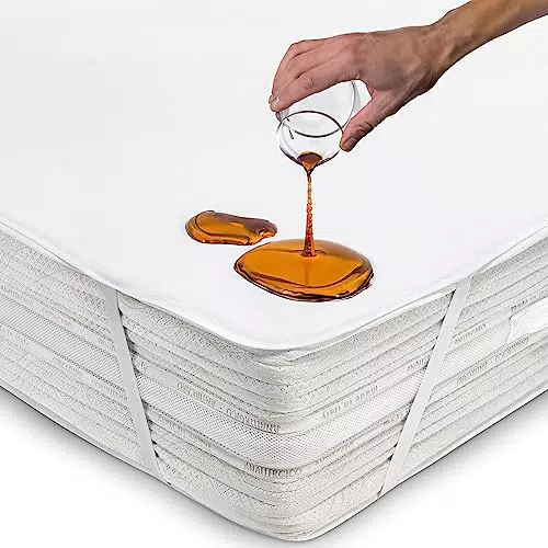 Coprimaterasso Impermeabile Antiacaro Anallergico Lavabile con Elastici