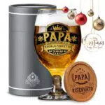 CROWNLY CRYSTAL® Bicchiere Birra Personalizzato - Idee Regalo per Papà