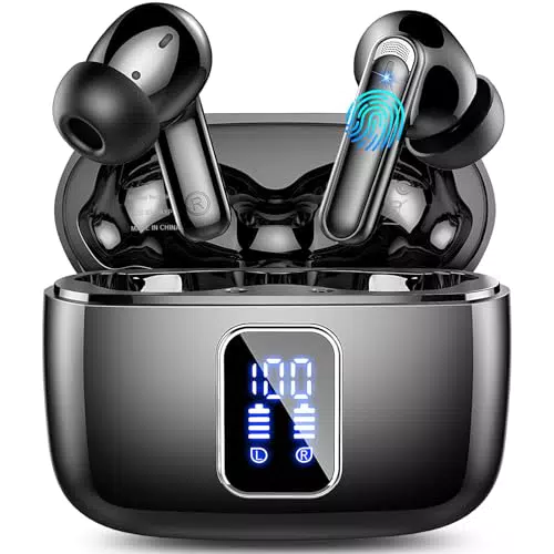 Cuffie Bluetooth 5.3 HiFi con Cancellazione Rumore e Microfoni ENC HD