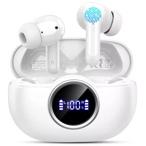 Cuffie Bluetooth 5.4 con Cancellazione Rumore, 36 Ore di Autonomia, IP7 Impermeabili
