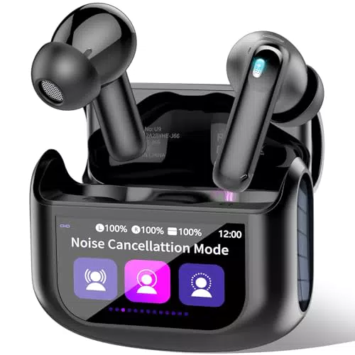 Cuffie Bluetooth 5.4 HiFi con ANC e Touch Screen, Impermeabili IP7