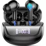 Cuffie Bluetooth 5.4 Stereo HiFi con Cancellazione Rumore e Display LED