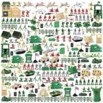 deAO Set di Gioco Militare con Soldati, Tanks, Aerei e Accessori da Battaglia