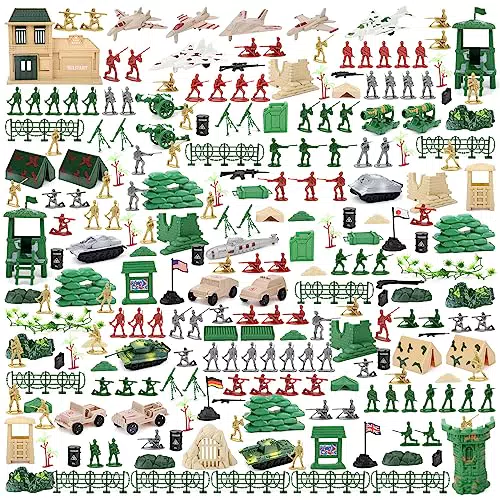 deAO Set di Gioco Militare con Soldati, Tanks, Aerei e Accessori da Battaglia