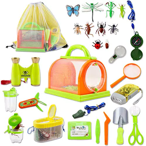 deAO Gioco di Esplorazione per Bambini con Zaino e Kit di Trappole Insetti