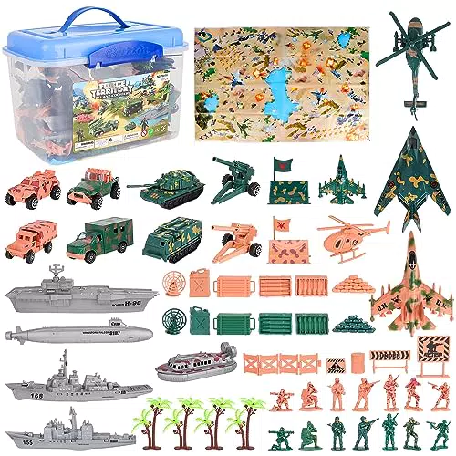 deAO Set Militare con Mappa e Accessori per Piccoli Avventurieri