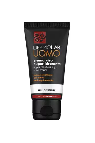 Dermolab Crema Viso Super Idratante per Pelli Sensibili con Acido Ialuronico