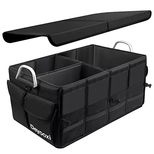 Deyooxi Organizer Bagagliaio Auto Pieghevole con Maniglie in Alluminio Impermeabile