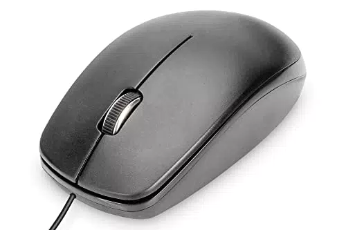 DIGITUS Mouse USB con cavo, 3 tasti, 1200 dpi - Modello DA-20160