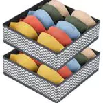 DIMJ Organizer per Cassetti - Divisori per Biancheria Intima e Reggiseni