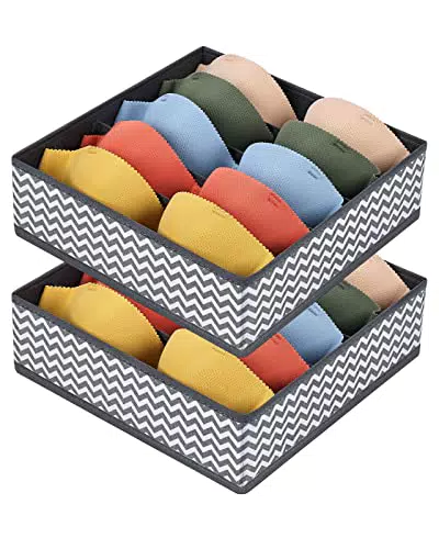 DIMJ Organizer per Cassetti - Divisori per Biancheria Intima e Reggiseni