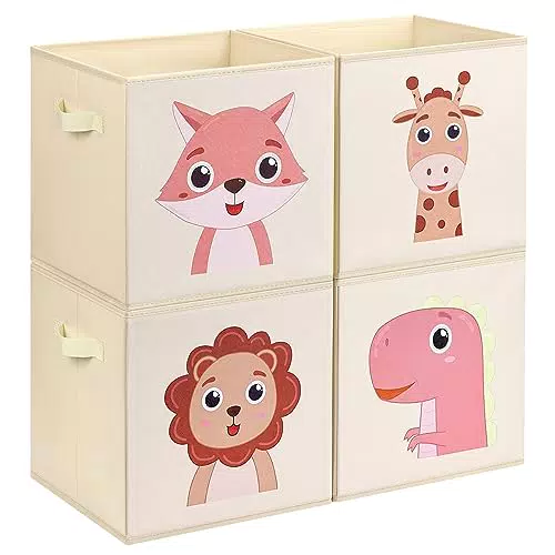 DIMJ Scatole Portagiochi Pieghevoli per Bambini, Contenitori per Giochi